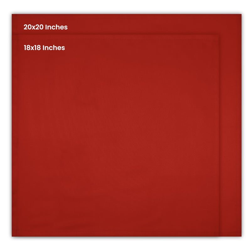 Utopia Kitchen Red Cloth Napkins [12 Pack, 18x18 Inch] Absorbent Cotton Blend Washable and Reusable for Dinner, Restaurant, Lunch, Wedding and Hotel - Image 3